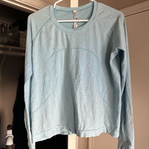 Lululemon baby blue swiftly long sleeve